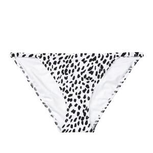VICTORIA'S SECRET SWIM Menton Itsy Swim Bottom in White Black Size Large NWT